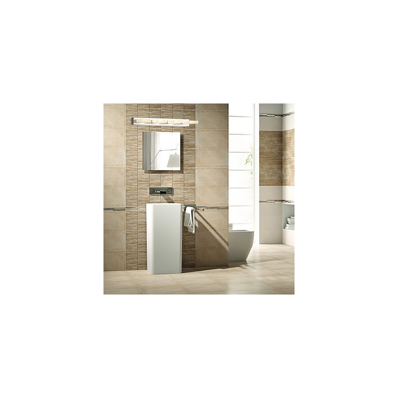 Iluminación de baño moderna contemporánea de metal