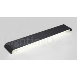 Lámparas de pared y apliques modernos y contemporáneos largos para interiores, de metal, IP44, para baño, dormitorio y sala de estar.