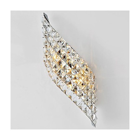 Aplique de pared de cristal moderno con incisión galvanizada y templado Aplique de pared de cristal moderno con incisión galvanizada y templado