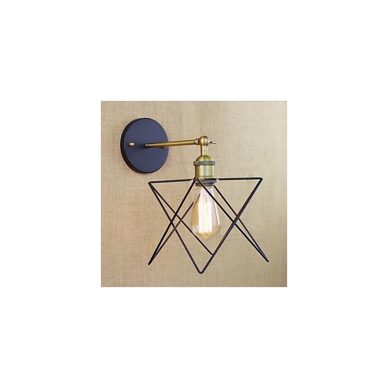 Lámpara de pared decorativa para dormitorio americano, lámpara de escalera de hierro forjado, proceso de pasillo.