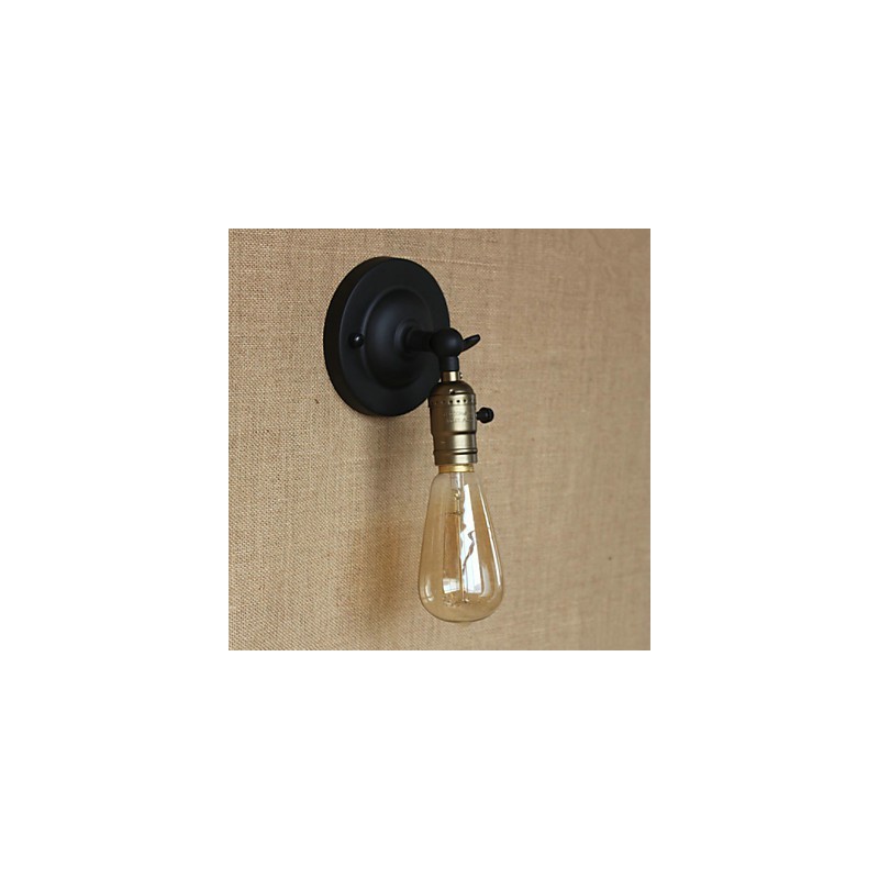 Aplique de pared estilo Edison para pasillo, estilo retro minimalista, para mesita de noche, cafetería, terraza, canal