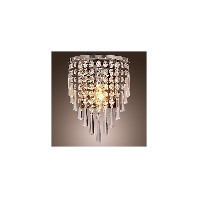 Aplique de pared semicircular en cristal Feature