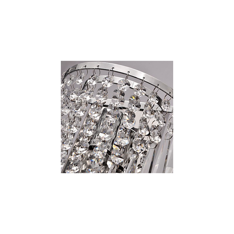 Aplique de pared semicircular en cristal Feature