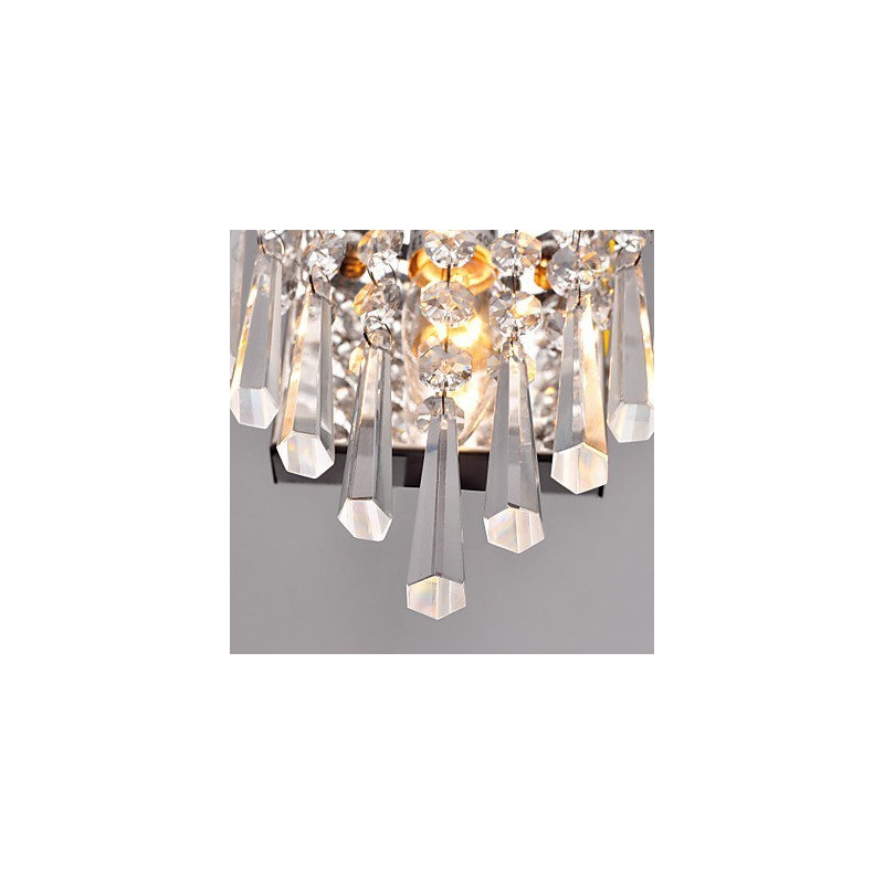 Aplique de pared semicircular en cristal Feature