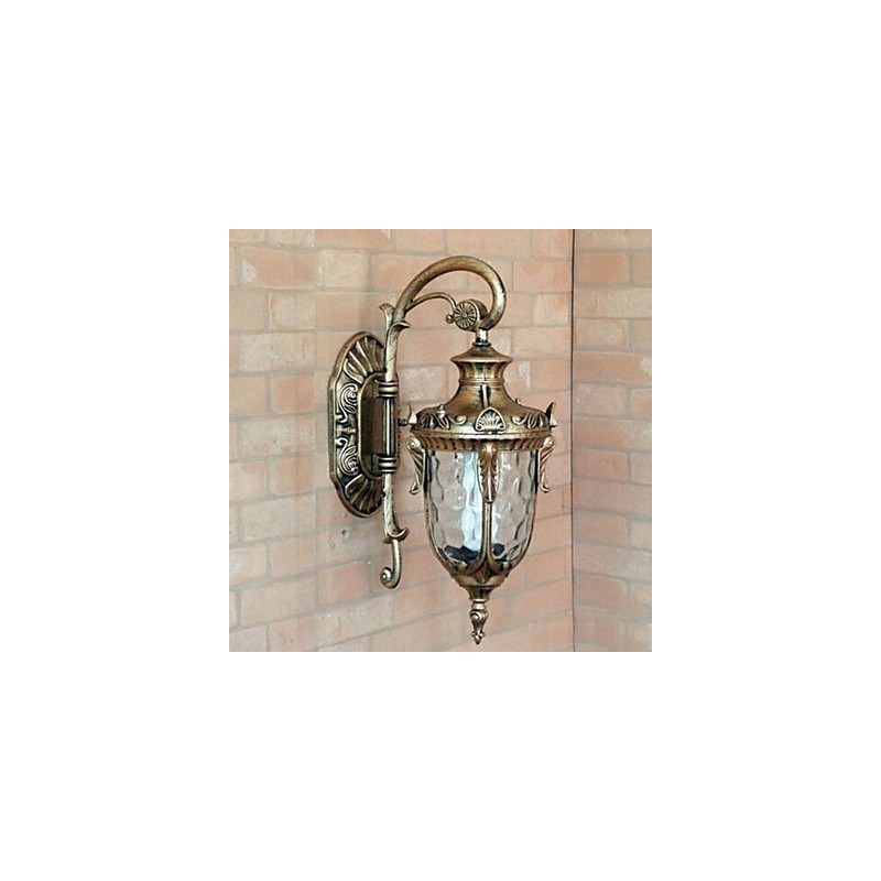 Apliques de pared para exterior tradicionales clásicos de metal