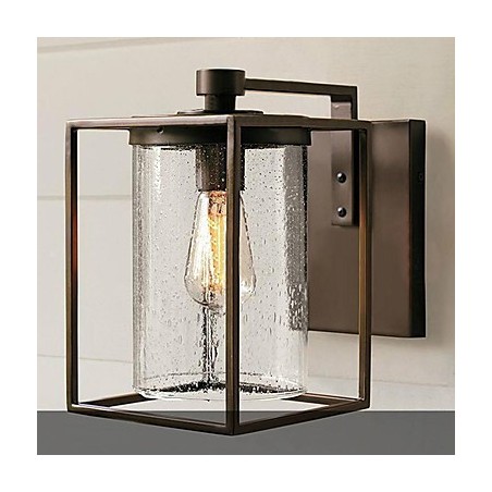 Apliques de pared para exterior modernos y contemporáneos de metal