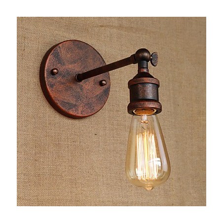 Aplique de pared de hierro ferruginoso minimalista para pasillo, bar, cafetería, restaurante, estilo americano Aplique de pared de hierro ferruginoso minimalista para pasillo, bar, cafetería, restaurante, estilo americano