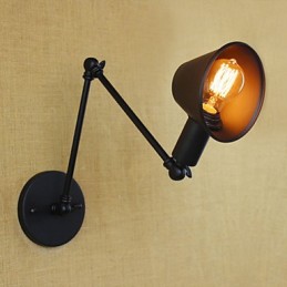 Aplique de pared decorativo de brazo largo con personalidad creativa de aire industrial para bar o cafetería, decorado de forma sencilla