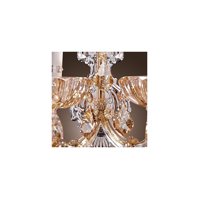 Elegante lámpara de pared de cristal con 2 luces
