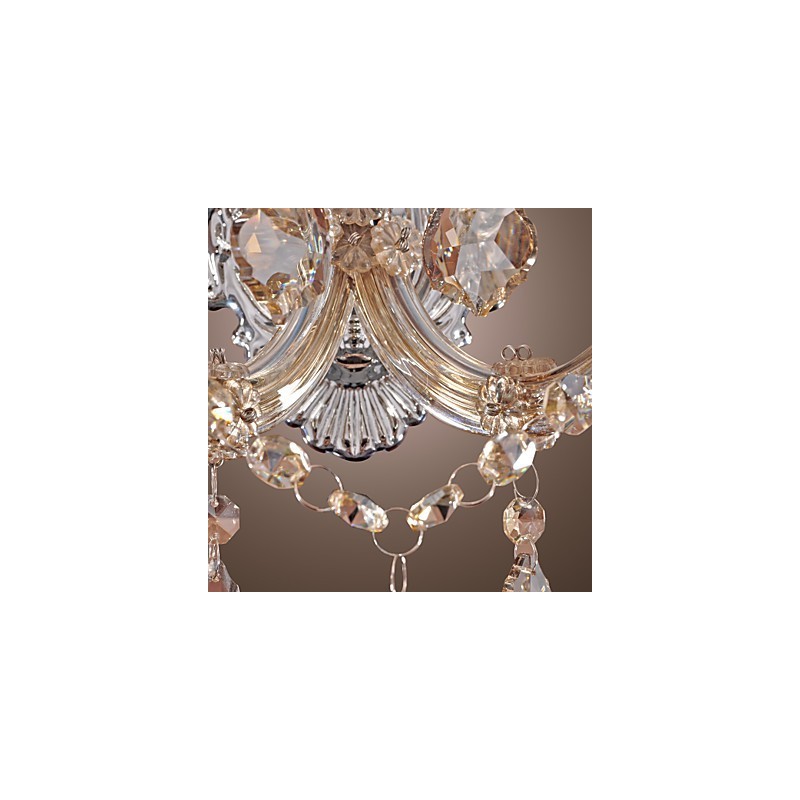 Elegante lámpara de pared de cristal con 2 luces