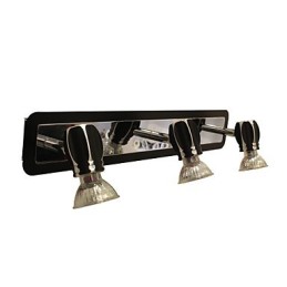 Lámparas de pared negras modernas para baño con 3 luces