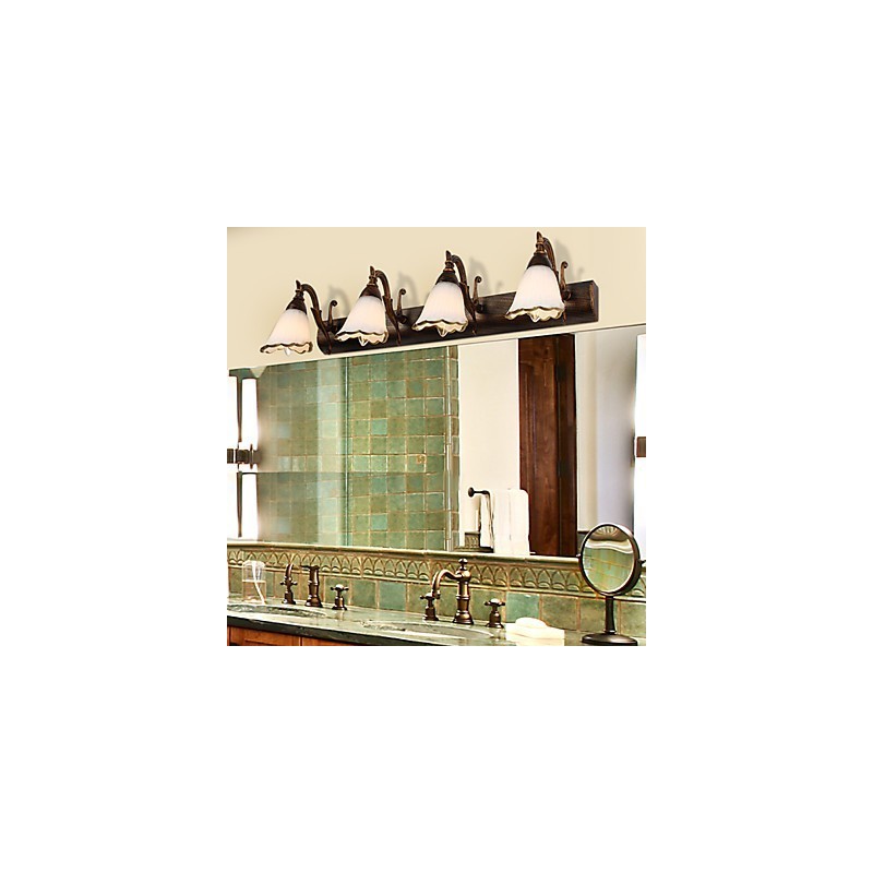 Apliques de pared Iluminación de baño Lámparas de pared de lectura Estilo mini Rústico Lodge Metal