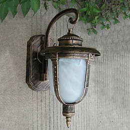 Apliques de pared para exterior tradicionales clásicos de metal
