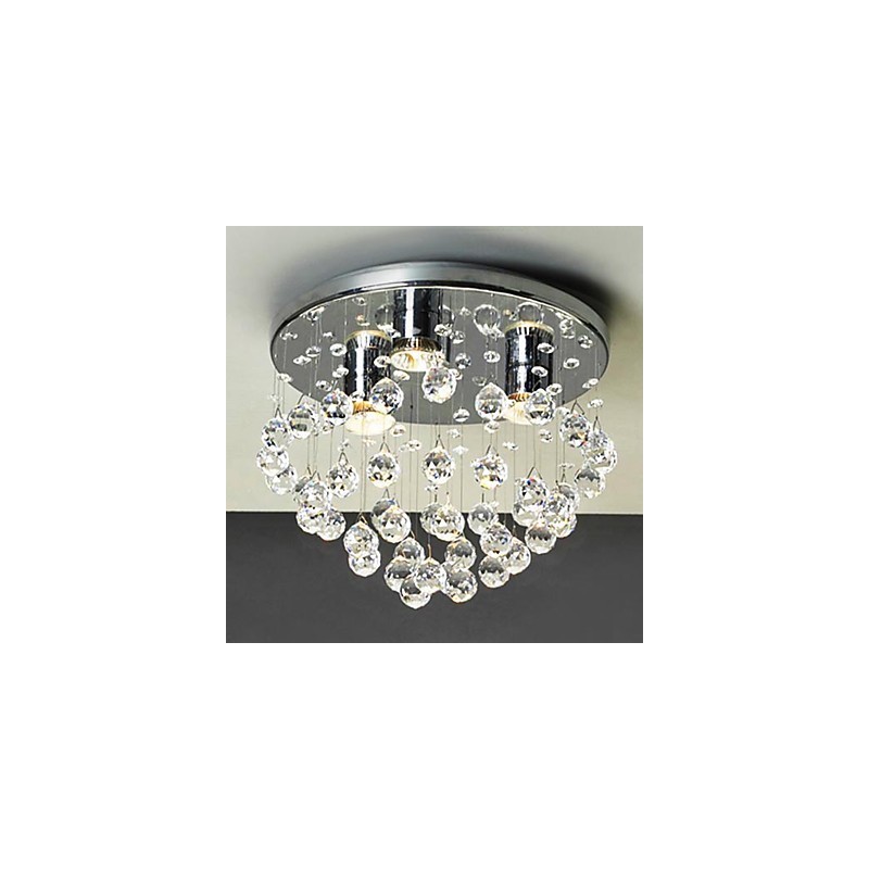 Lámpara empotrada moderna de cristal contemporáneo estilo mini galvanizada
