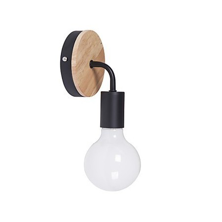 Aplique de pared interior Edison de hierro de 110 V y 220 V para pasillo, escaleras, aplique, bombilla, lámpara, blanco y negro Aplique de pared interior Edison de hierro de 110 V y 220 V para pasillo, escaleras, aplique, bombilla, lámpara, blanco y negro