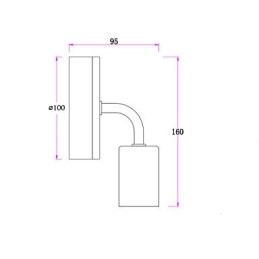 Aplique de pared interior Edison de hierro de 110 V y 220 V para pasillo, escaleras, aplique, bombilla, lámpara, blanco y negro