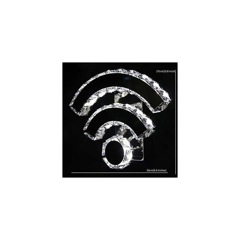 Apliques de pared de cristal con WIFI, cristal, moderno, contemporáneo, para cama, sala de estar, hotel, metal