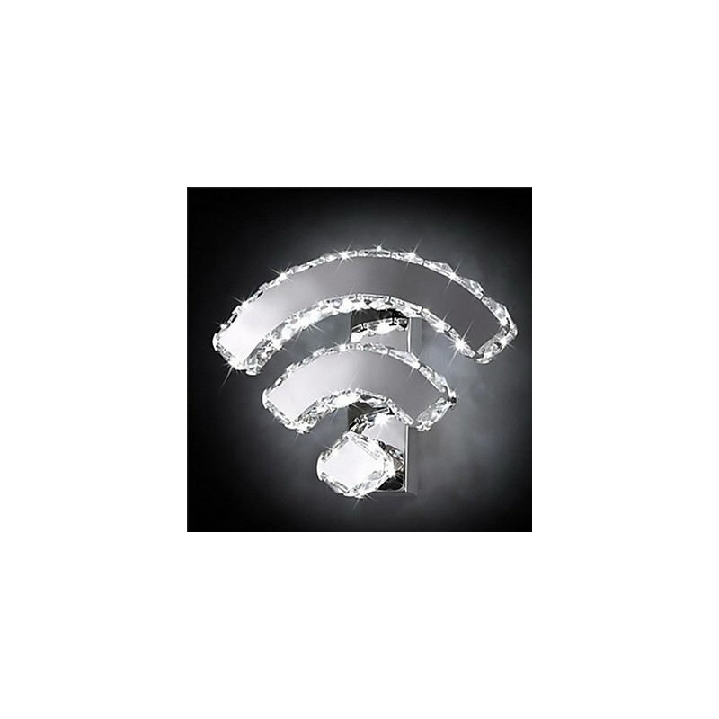 Apliques de pared de cristal con WIFI, cristal, moderno, contemporáneo, para cama, sala de estar, hotel, metal