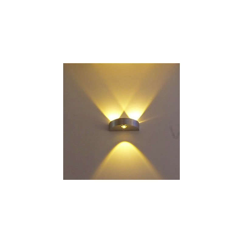 Lámpara de pared de medio mes, modelo creativo de barra, apliques de pared modernos y contemporáneos de metal.