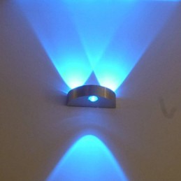 Lámpara de pared de medio mes, modelo creativo de barra, apliques de pared modernos y contemporáneos de metal.