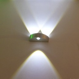 Lámpara de pared de medio mes, modelo creativo de barra, apliques de pared modernos y contemporáneos de metal.