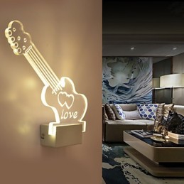 Lámpara de pared acrílica de PVC, moderna y contemporánea, de metal.