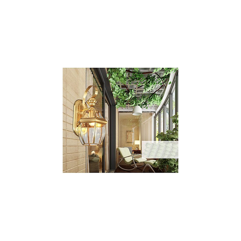 Lámpara de jardín Lámpara de cobre completo Lámpara de exterior Lámpara impermeable A