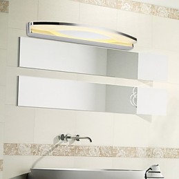 Iluminación de baño moderna Lámpara de pared de metal contemporánea