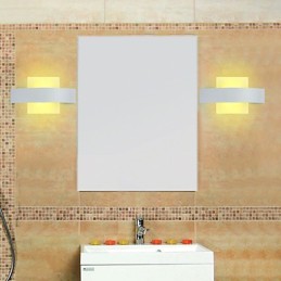 Iluminación de baño Bañadores de pared Apliques de pared de lectura Mini estilo Moderno Contemporáneo Metal