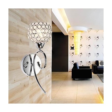 Lámpara de pared de cristal de 1 luz con pintura creativa en hierro Lámpara de pared de cristal de 1 luz con pintura creativa en hierro