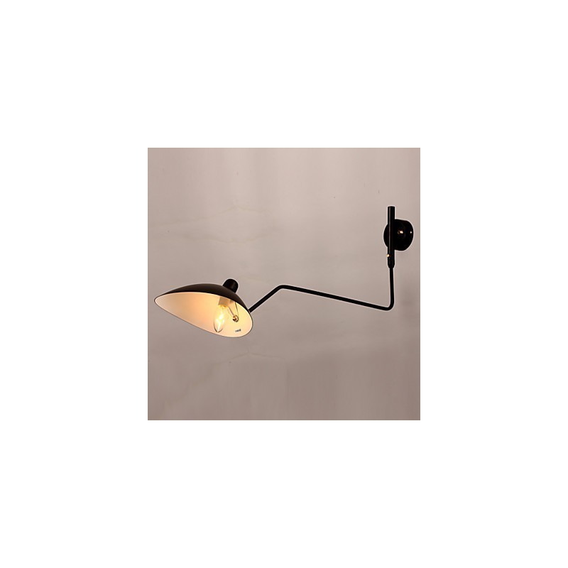 Lámpara de pared estilo loft americano, estilo campestre, estilo vintage, para mesita de noche, larga, mecánica, para estudio y trabajo en interiores.
