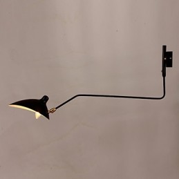 Lámpara de pared estilo loft americano, estilo campestre, estilo vintage, para mesita de noche, larga, mecánica, para estudio y trabajo en interiores.