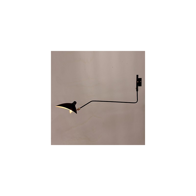 Lámpara de pared estilo loft americano, estilo campestre, estilo vintage, para mesita de noche, larga, mecánica, para estudio y trabajo en interiores.