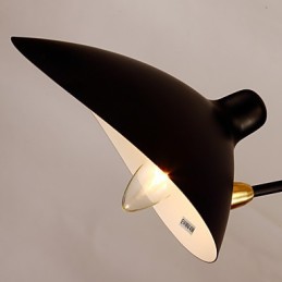 Lámpara de pared estilo loft americano, estilo campestre, estilo vintage, para mesita de noche, larga, mecánica, para estudio y trabajo en interiores.