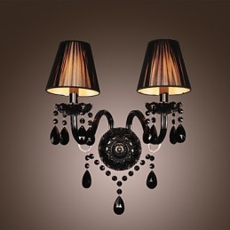 Lámparas de pared de cristal con forma de vela, modernas y contemporáneas.
