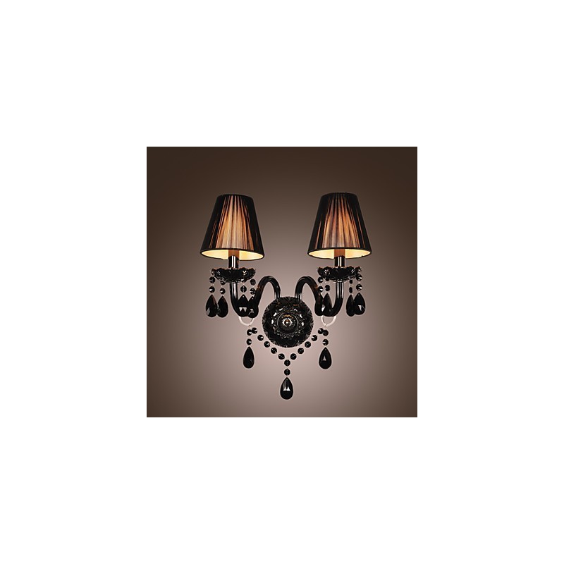 Lámparas de pared de cristal con forma de vela, modernas y contemporáneas.