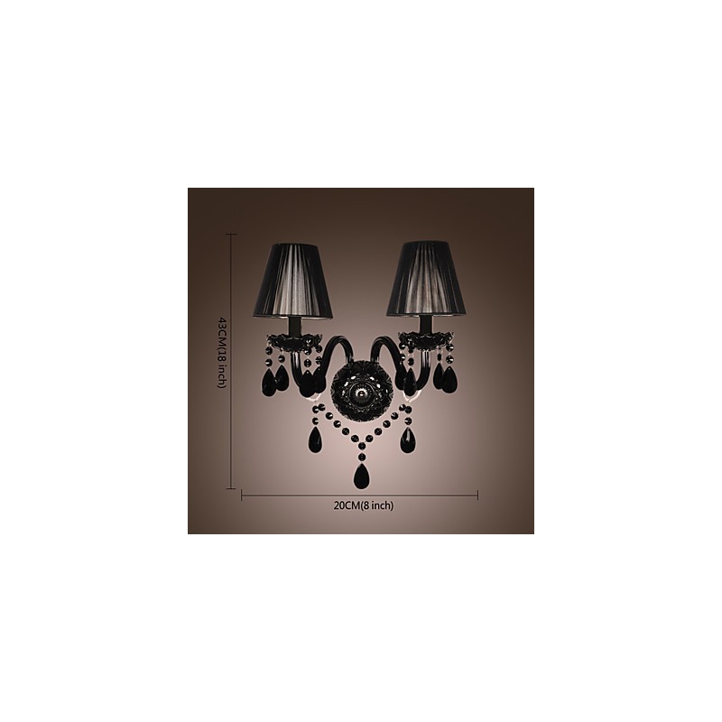 Lámparas de pared de cristal con forma de vela, modernas y contemporáneas.