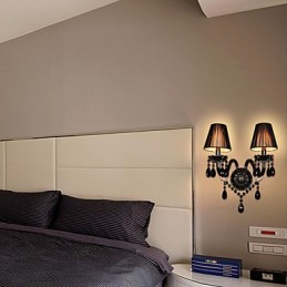 Lámparas de pared de cristal con forma de vela, modernas y contemporáneas.