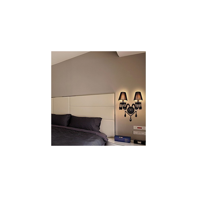 Lámparas de pared de cristal con forma de vela, modernas y contemporáneas.