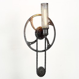 Lámpara de pared Grand Mercure Mount Loft Steampunk Nordic American Warehouse Lámpara de pared retro industrial con engranajes