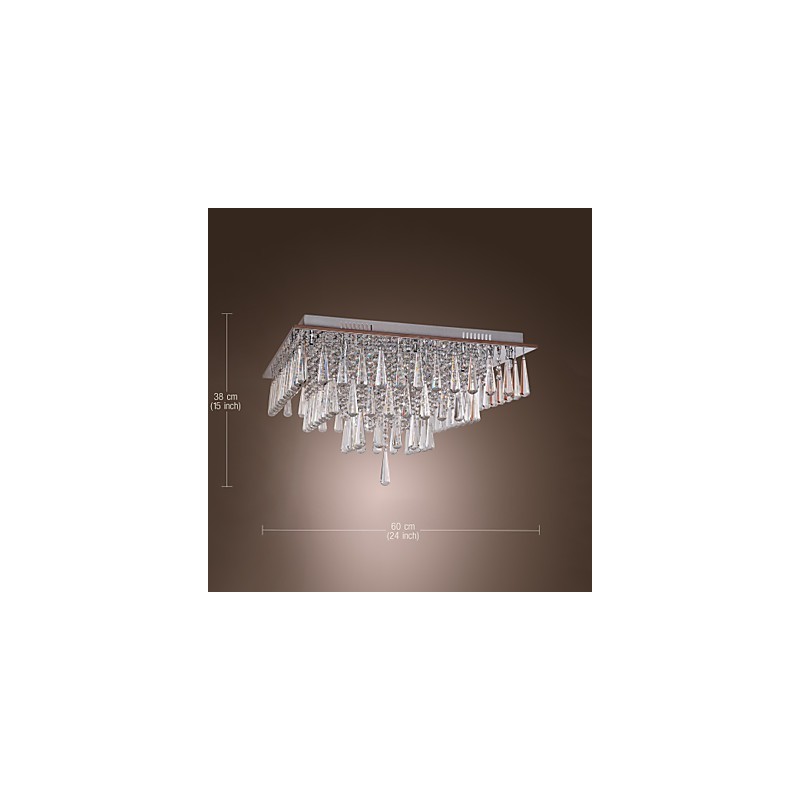 Lámpara de techo moderna contemporánea de cristal y otros.
