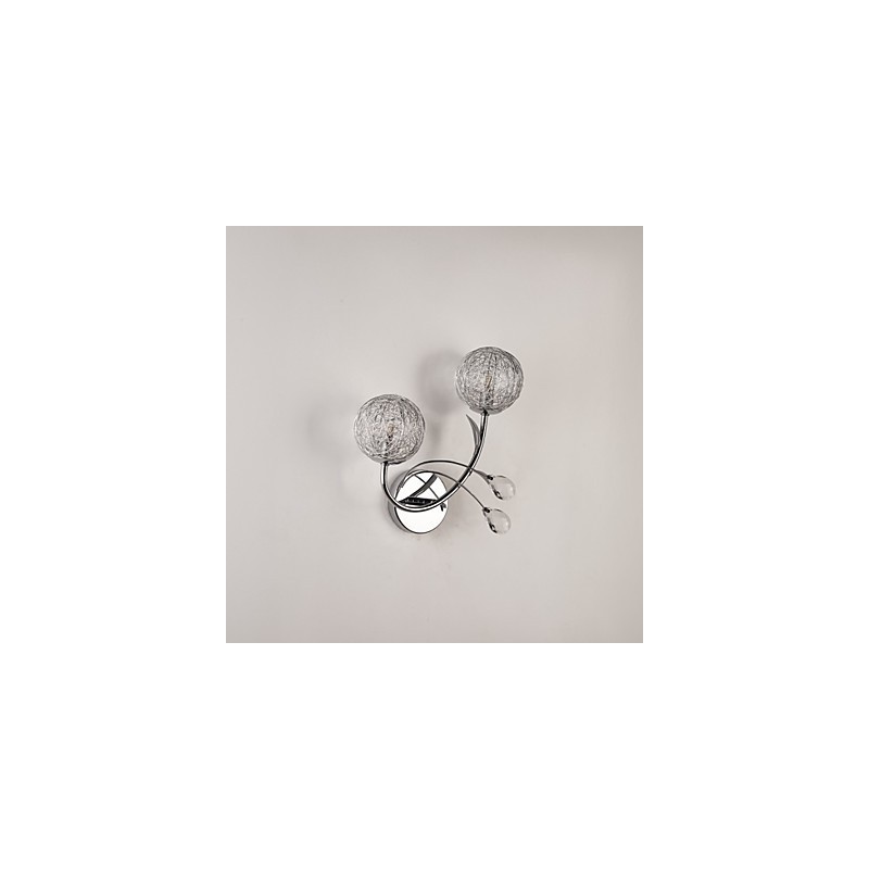 Apliques de pared de cristal estilo mini, modernos y contemporáneos de metal.