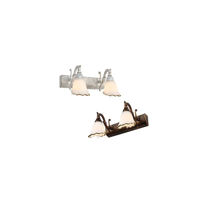 Apliques de pared Iluminación de baño Lámparas de pared de lectura Estilo mini Rústico Lodge Metal