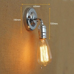 Lámpara de pared estilo rural americano retro estilo Edison con bombillas modernas para pasillo y sala de estar.