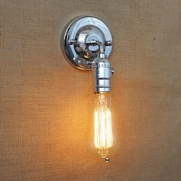 Lámpara de pared estilo rural americano retro estilo Edison con bombillas modernas para pasillo y sala de estar.