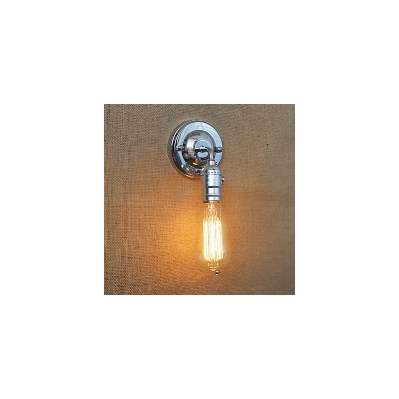 Lámpara de pared estilo rural americano retro estilo Edison con bombillas modernas para pasillo y sala de estar.
