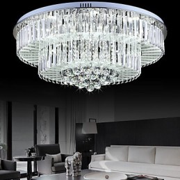 Lámpara de techo moderna contemporánea de cristal con mando a distancia