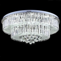 Lámpara de techo moderna contemporánea de cristal con mando a distancia