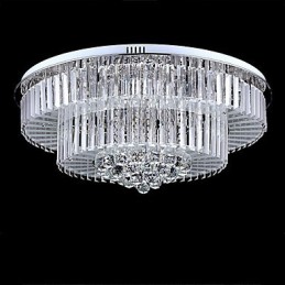 Lámpara de techo moderna contemporánea de cristal con mando a distancia