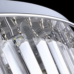Lámpara de techo moderna contemporánea de cristal con mando a distancia